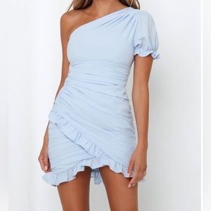 Hello Molly One-Shoulder ruched dress